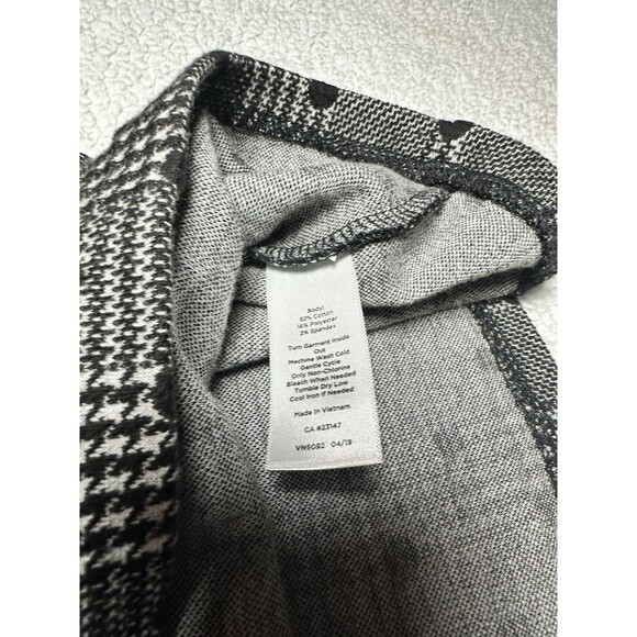 Talbots pretty Plaid Polka Dot Black L Petite Career Preppy Minimalist Work - Picture 6 of 7